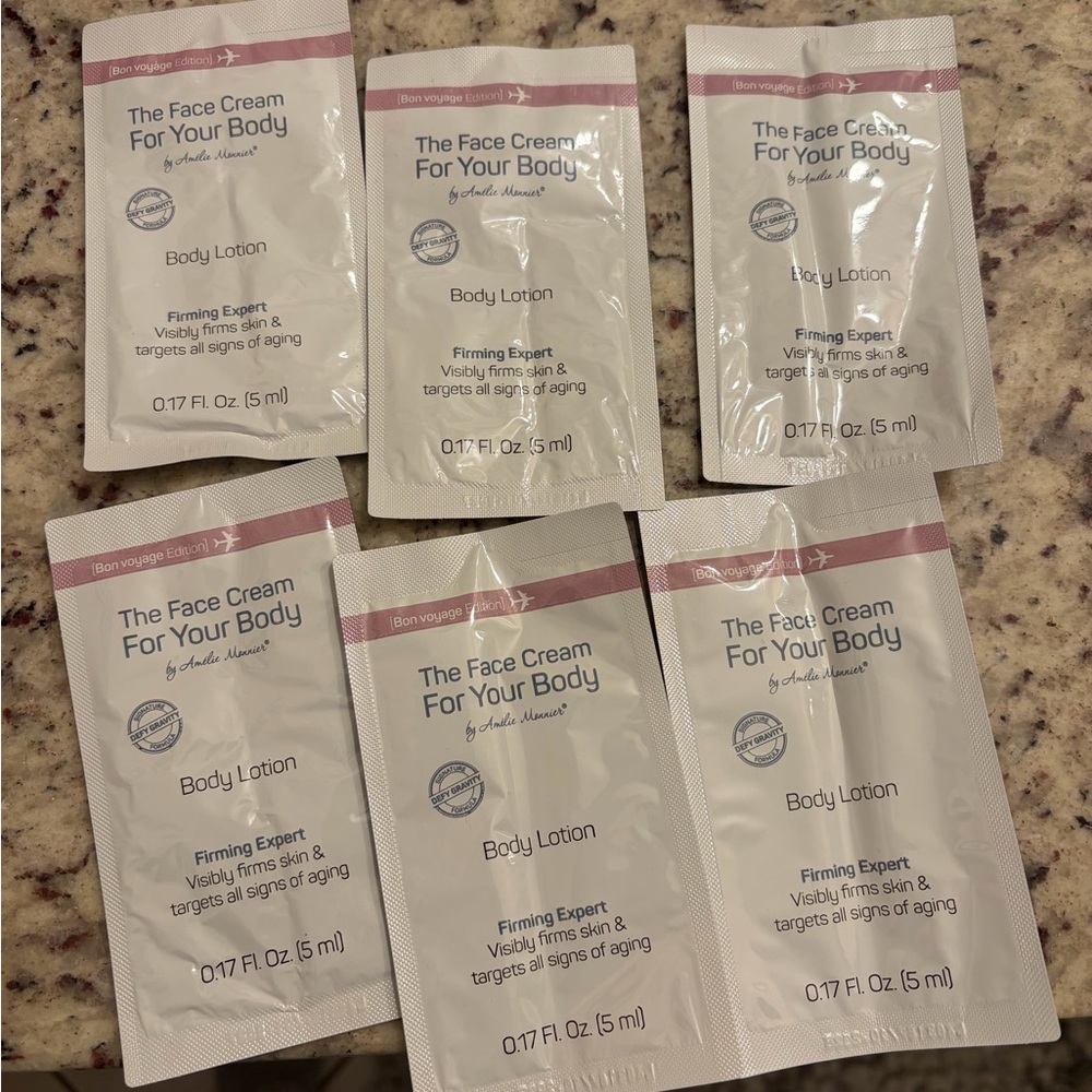 6 The Face Cream for Your Body travel packets - Picture 1 of 2